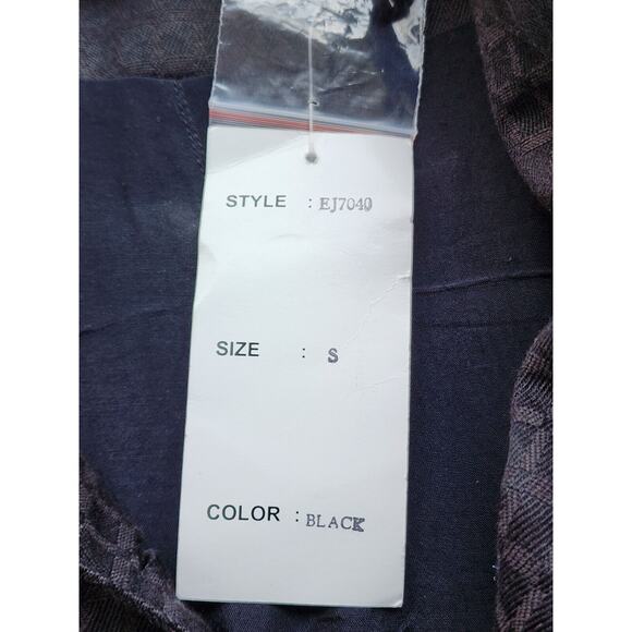 JACKET/TOP-PUSHPA-CITY SCAPE-Black-Bright-Metallic-Appliques-Light Weight-SIZE S - Picture 10 of 16